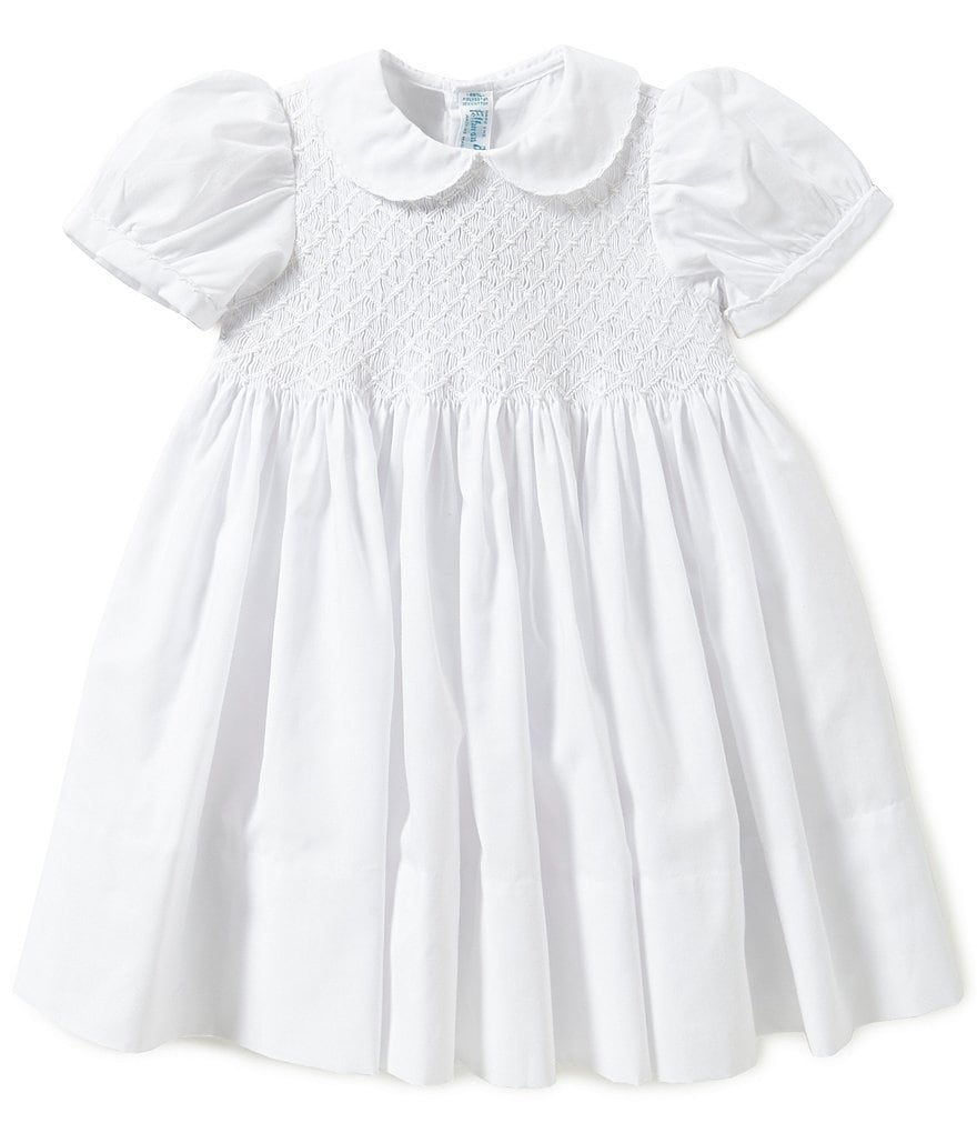 Feltman Brothers Baby Girls 12-24 Months Diamond Embroidered Smocked Dress