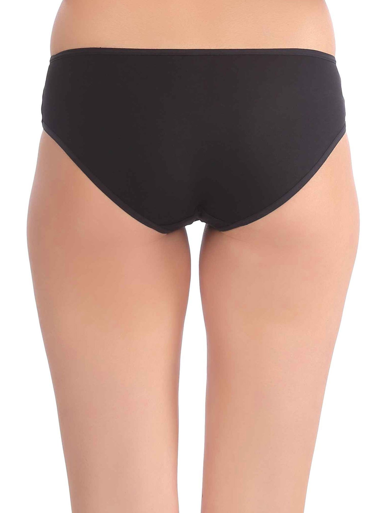 Triumph Beige & Black Cotton Briefs - Pack Of 3