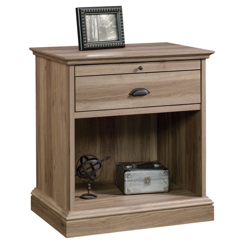 Barrister Lane Nightstand with Drawer & Pull Out Shelf - Salt Oak - Sauder