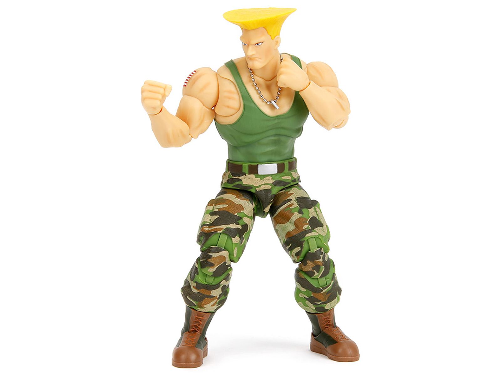 Guile 6" Moveable Figure with Accessories and Alternate Head and Hands "Ultra Street Fighter II: The Final Challengers" (2017) Video Game Model by Jada