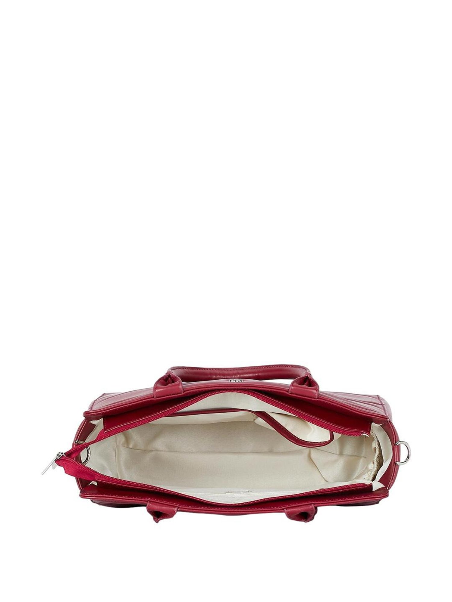 United Colors of Benetton Camilla Maroon Quilted Medium Handbag