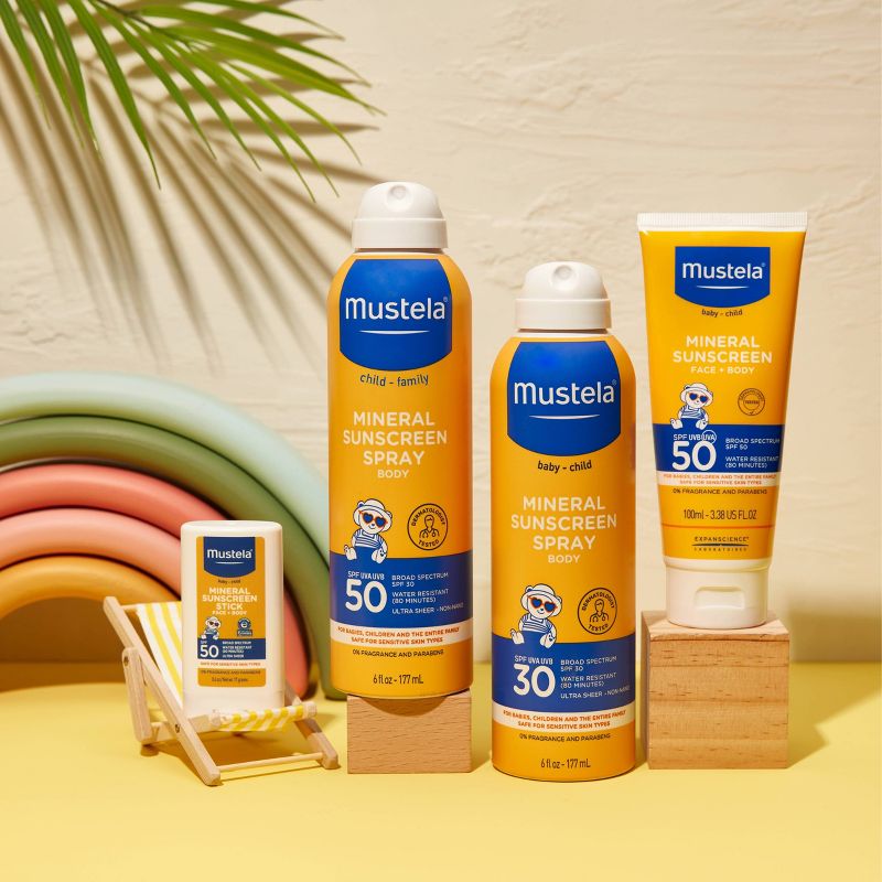 Mustela Mineral Baby Sunscreen Spray - SPF 50 - 6 fl oz