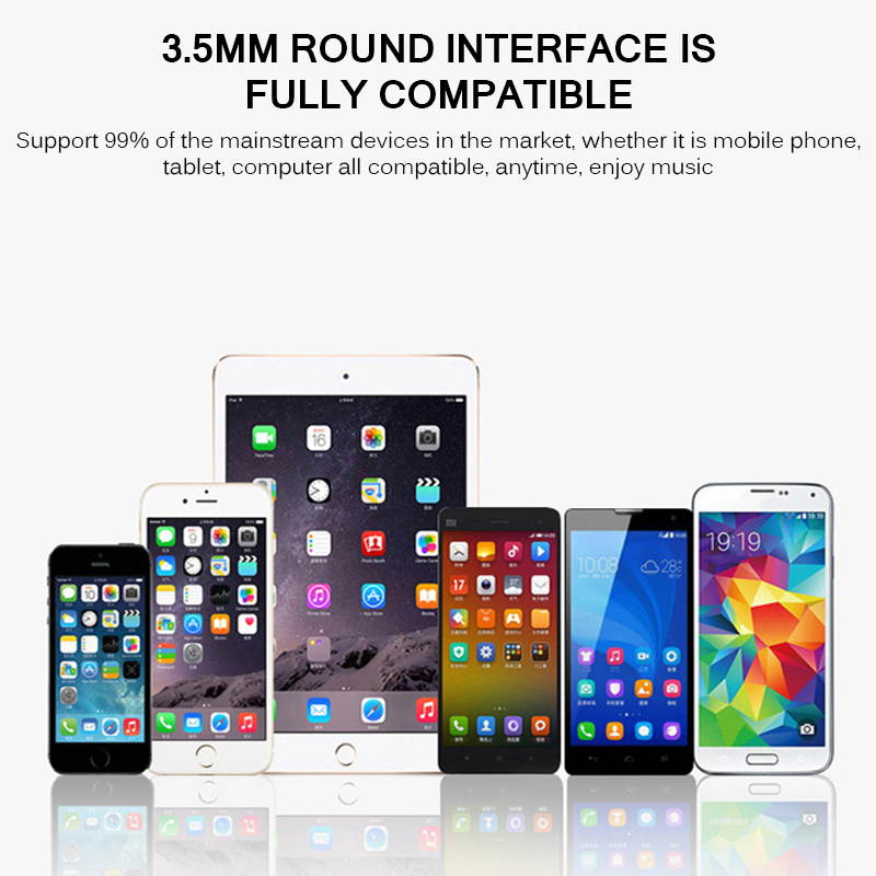 3.5mm Wired Headphones Round Interface Over Ear Foldable Headsets Bass HiFi Sound Music Stereo Earphone Black