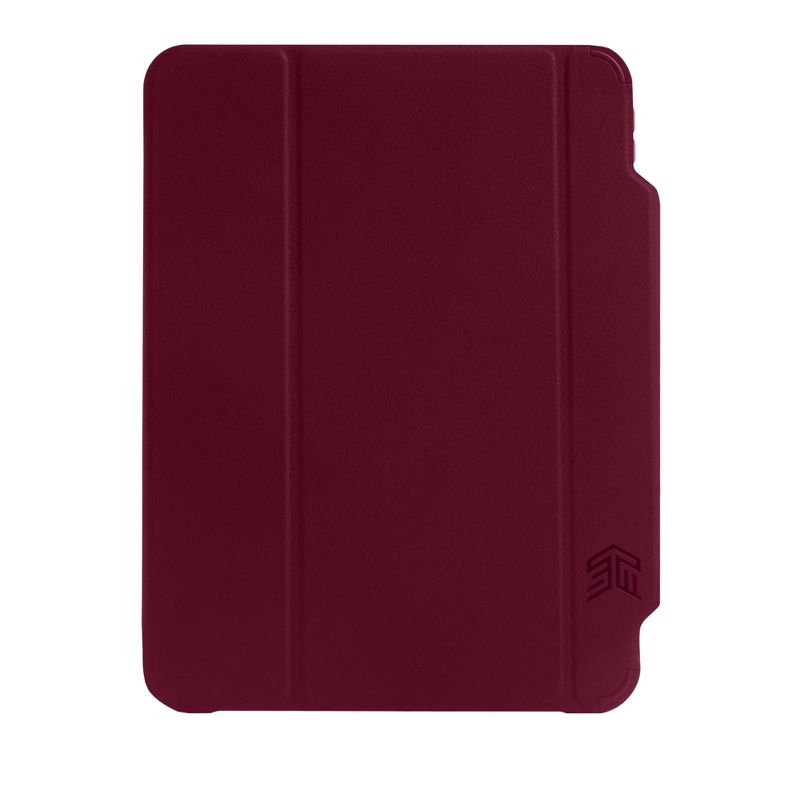 Insten - Soft TPU Tablet Case For iPad Pro 12.9" 2020, Multifold Stand, Magnetic Cover Auto Sleep/Wake, Pencil Charging, Red