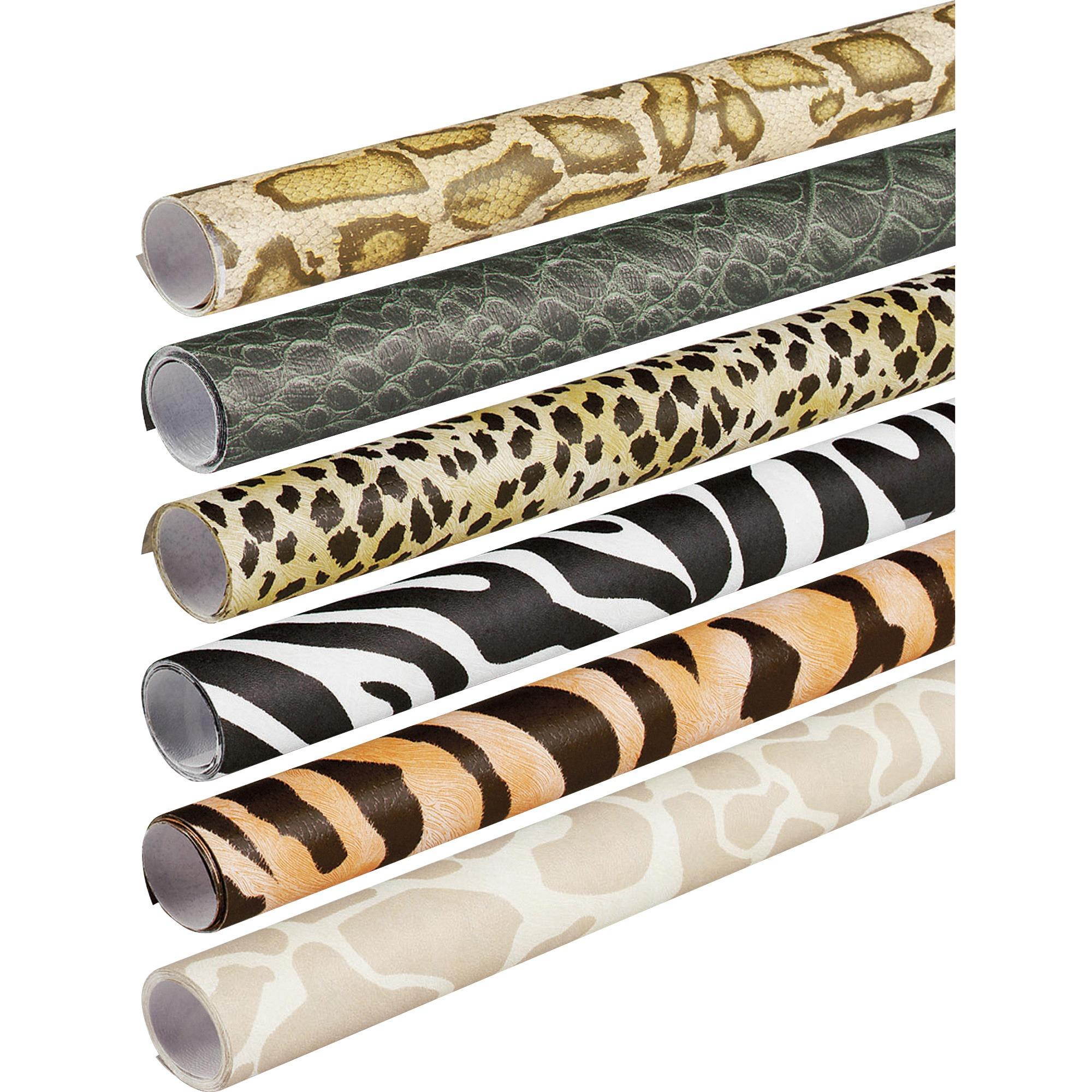 Pacon Rolls Safari Prints Fade-Resistant 24"Wx8'L 6/CT AST 56920