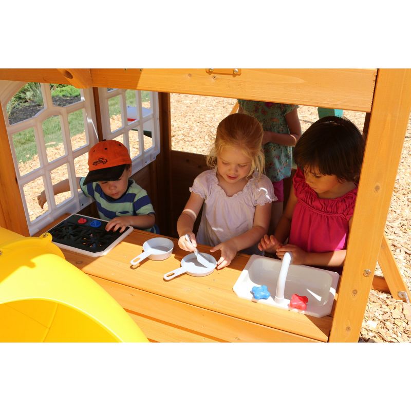 KidKraft Creston Lodge Wooden Swing Set/Playset