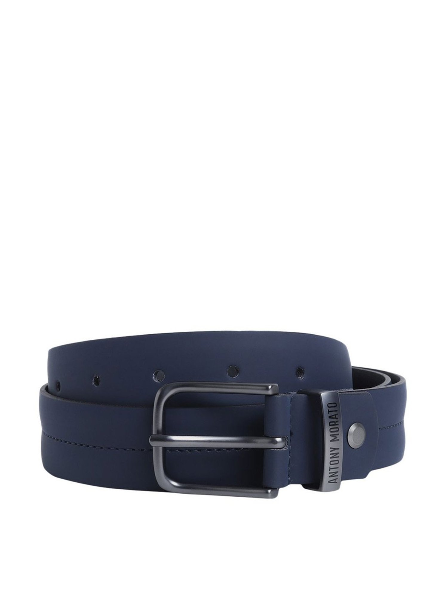 Antony Morato Navy PU Solid Waist Belt