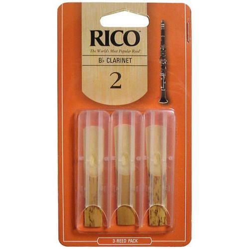 Rico Instrument Reed, Clarinet-2 - 3 Pack