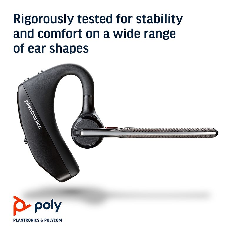 Plantronics Voyager 5200 - Noise Cancelling Bluetooth Headset Earpiece - Cell / Mobile Phone Headset - Plantronics a Poly Company