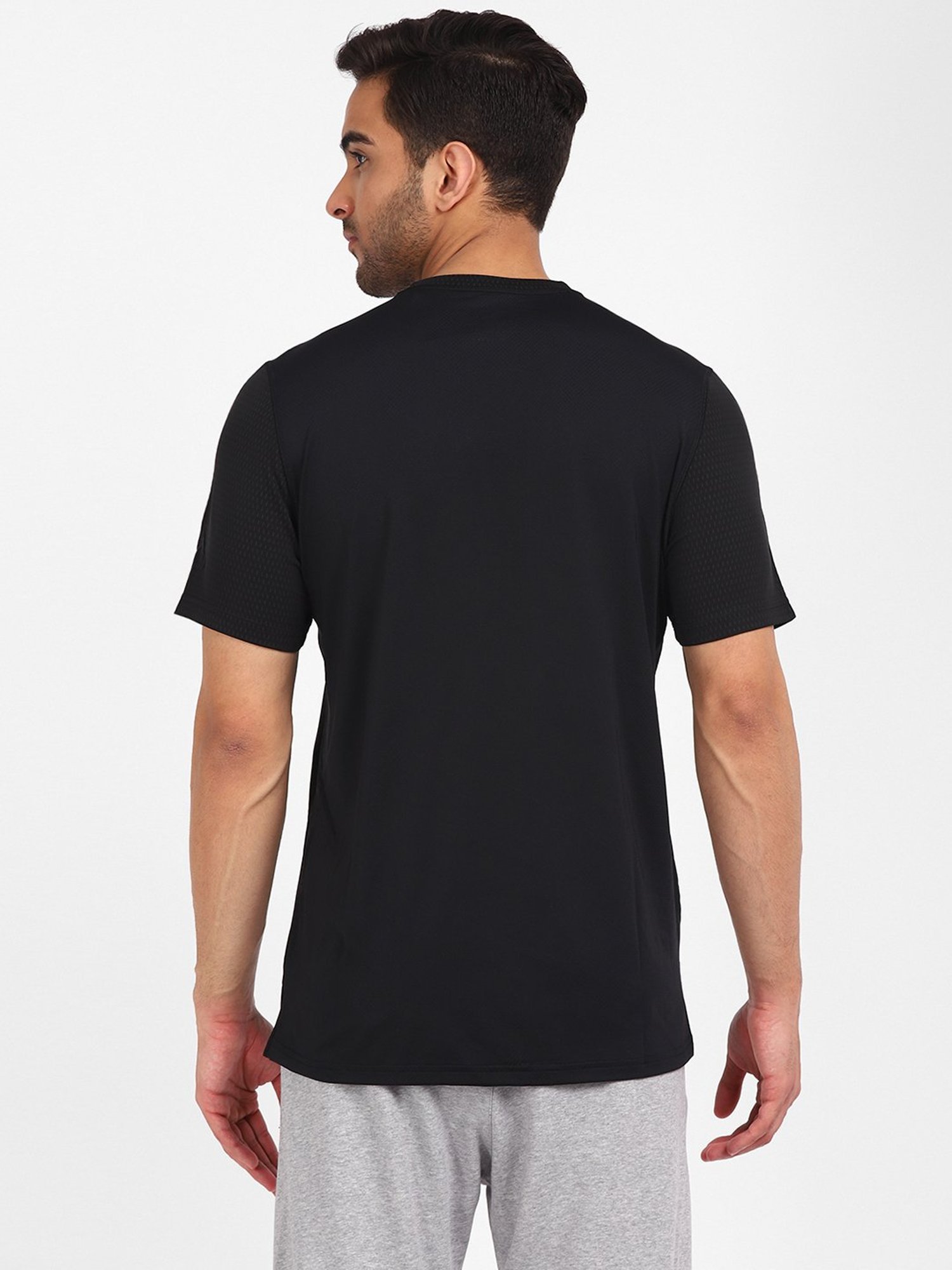 Reebok Black Round Neck T-Shirt