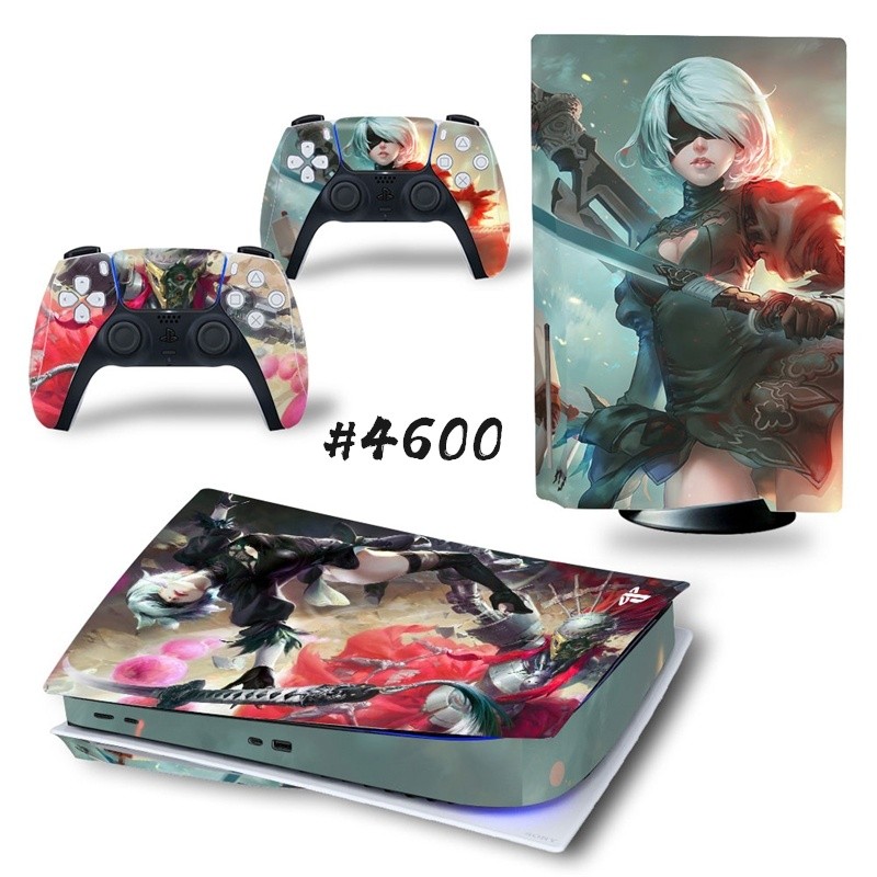 NieR Automata PS5 Standard Disc Edition Skin Sticker Decal Cover for PlayStation 5 Console & Controllers PS5 Skin Sticker Vinyl