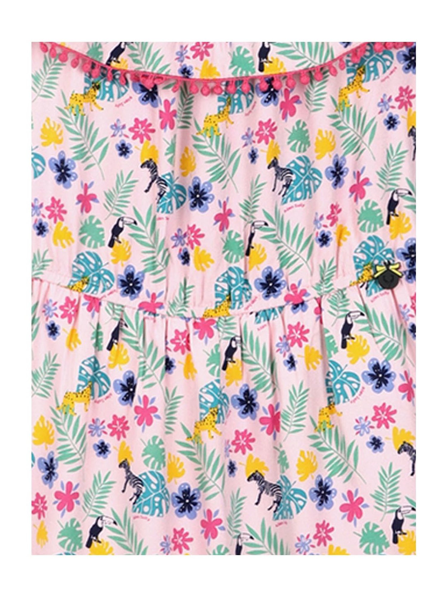 Allen Solly Junior Pink Floral Print Dress