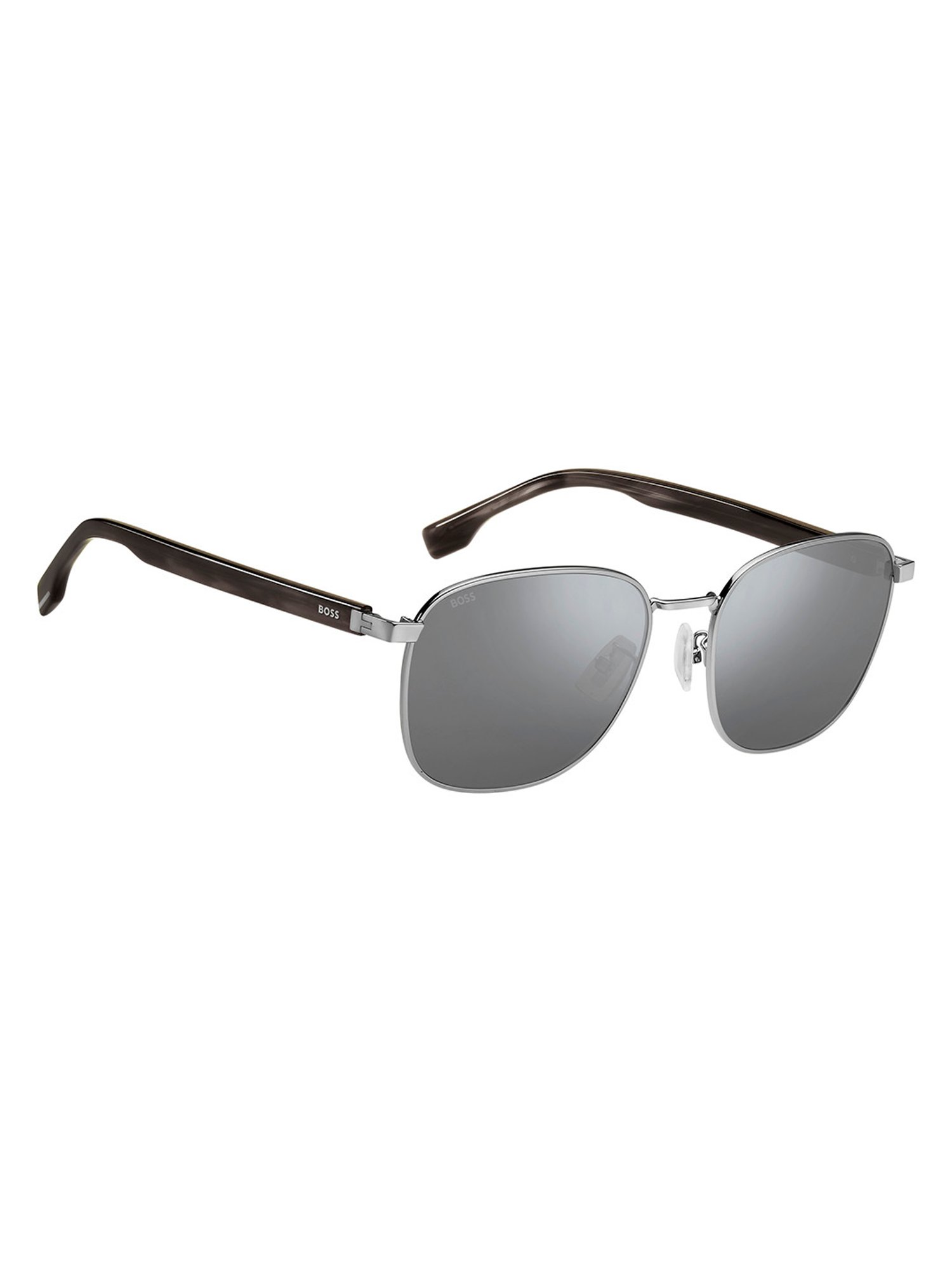 Hugo Boss Silver Square Sunglasses for Men
