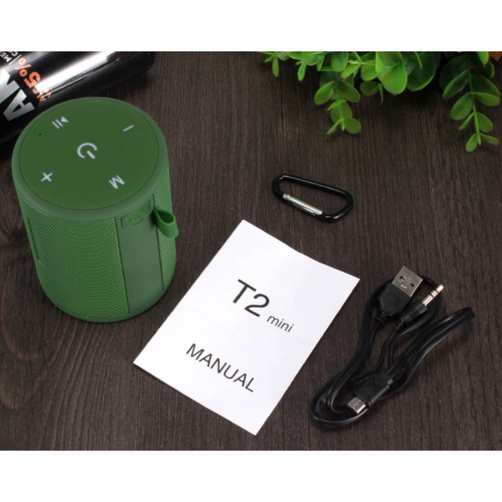 Mini Outdoor Waterproof BT Speaker Portable Stereo Wireless Speakers With Mic TF Card Series Connection Black