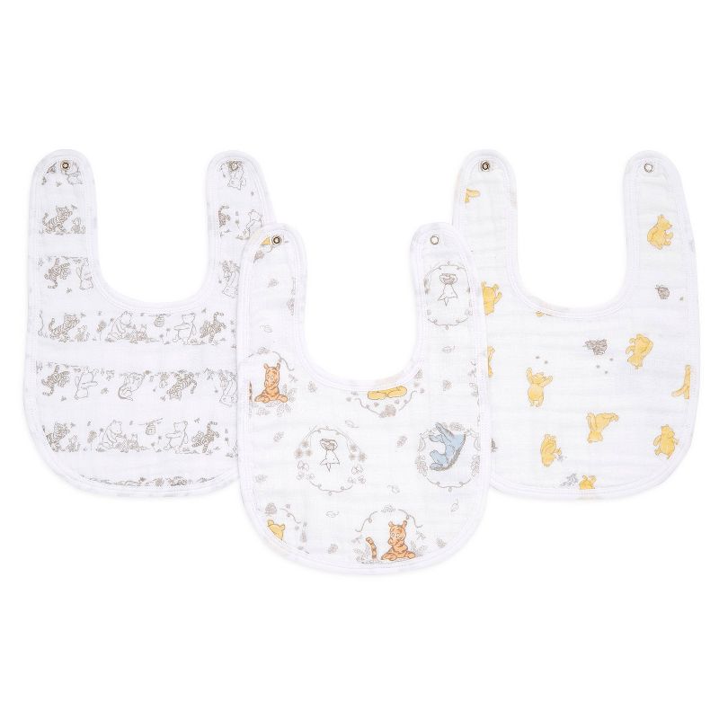 aden + anais essentials 3pk Water Resistant Bib - Winnie + Friends