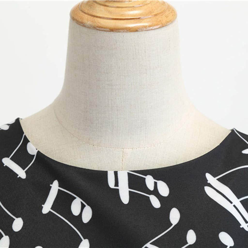 Prom Dresses for Women,Women Vintage 1950s Retro Print Sleeveless Casual Evening Party Prom Swing Dress