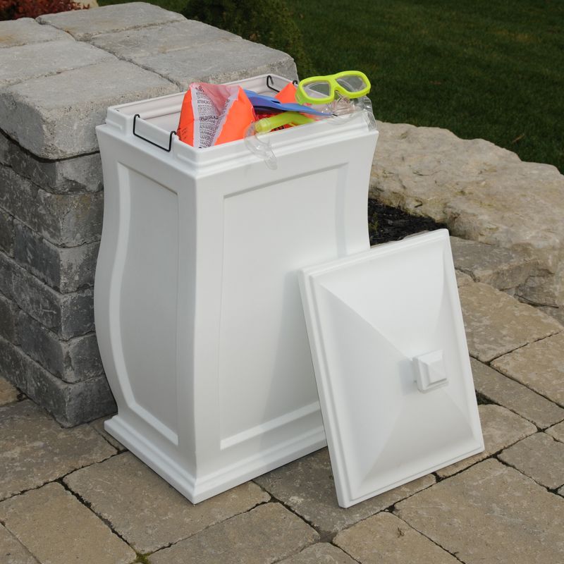 32" Mansfield Garden Storage Box White - Mayne