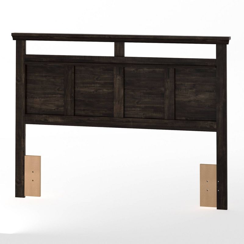 Full/Queen Versa Headboard Rubbed Black - South Shore