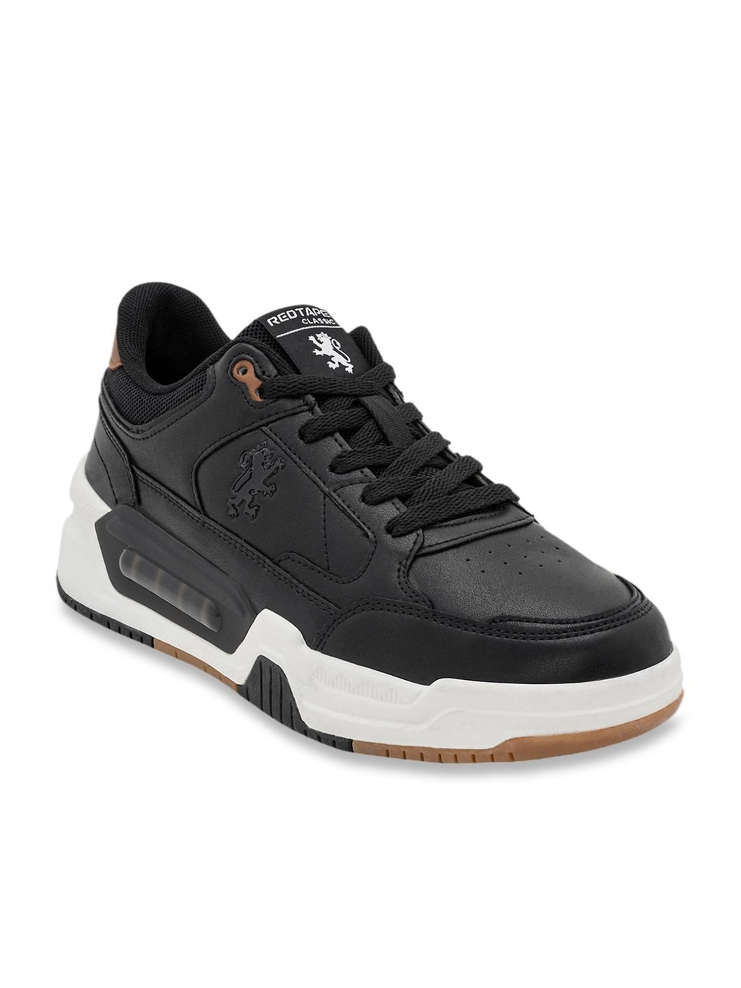 Red Tape Men's Jet Black Casual Sneakers