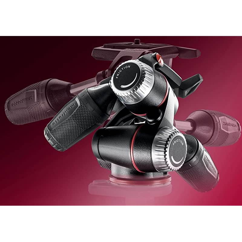 MK190XPRO33W Aluminum 3Section Tripod Kit with 3Way Head Black