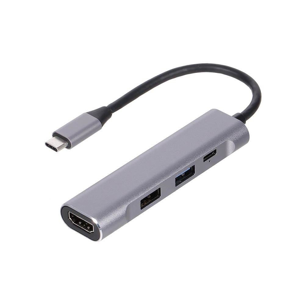 4-in-1 USB-C Hub USB3.0 USB2.0 Type-C to HD Converter PD Quick Charge USB Hub