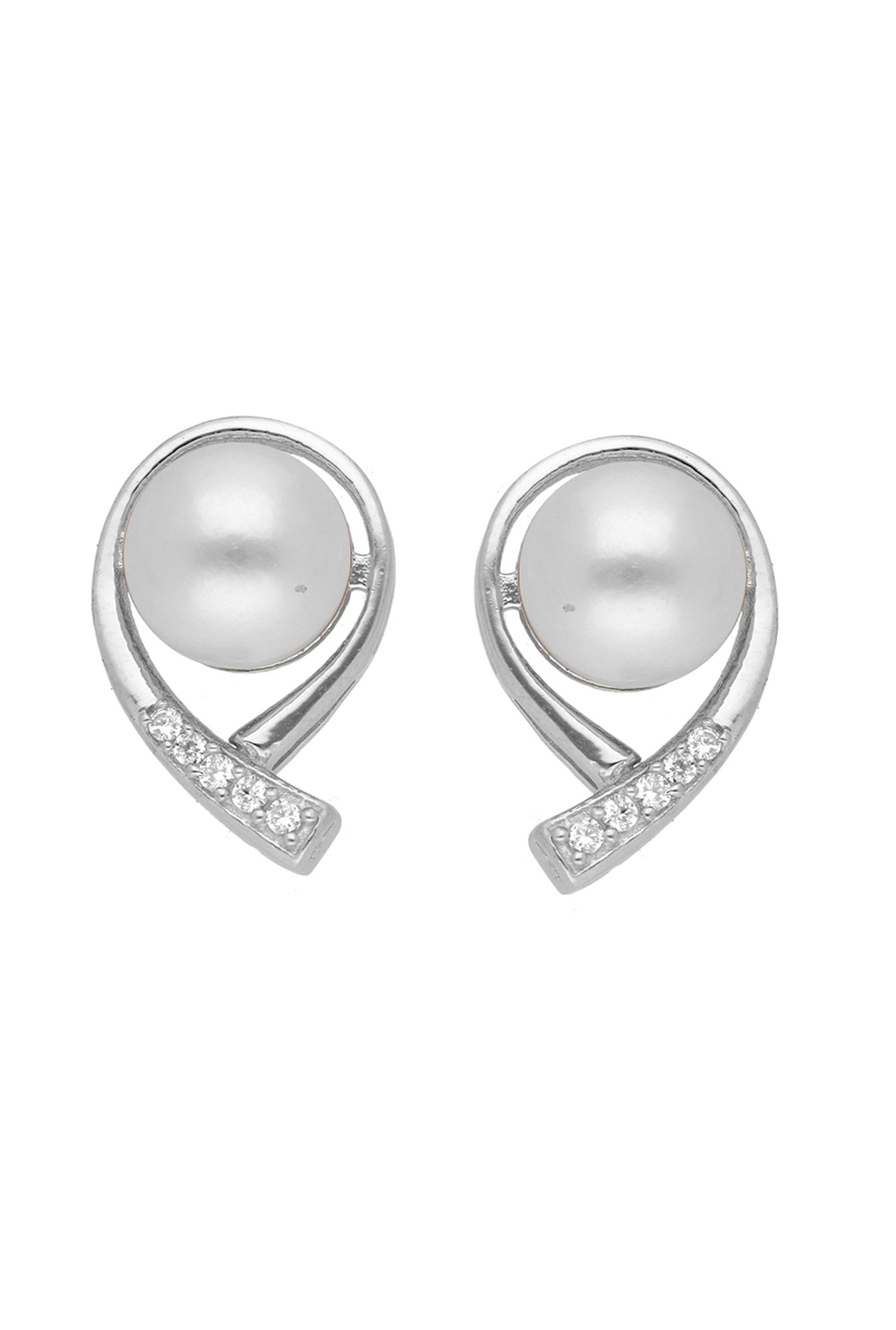Sri Jagdamba Pearls 92.5 Sterling Silver Earrings
