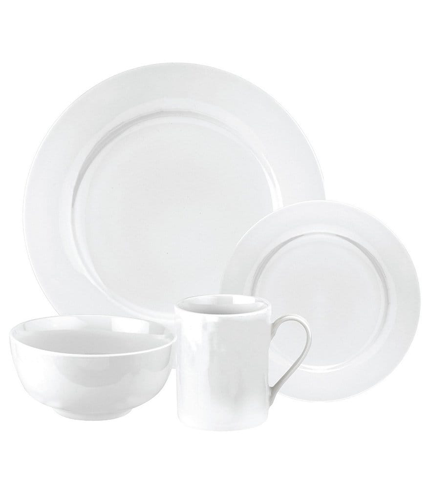 Spode Home Pearl White 16-Piece Dinnerware Set