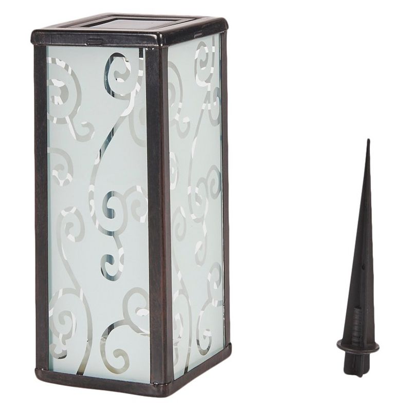 Smart Solar 11" Scroll Square LED Outdoor Lantern
