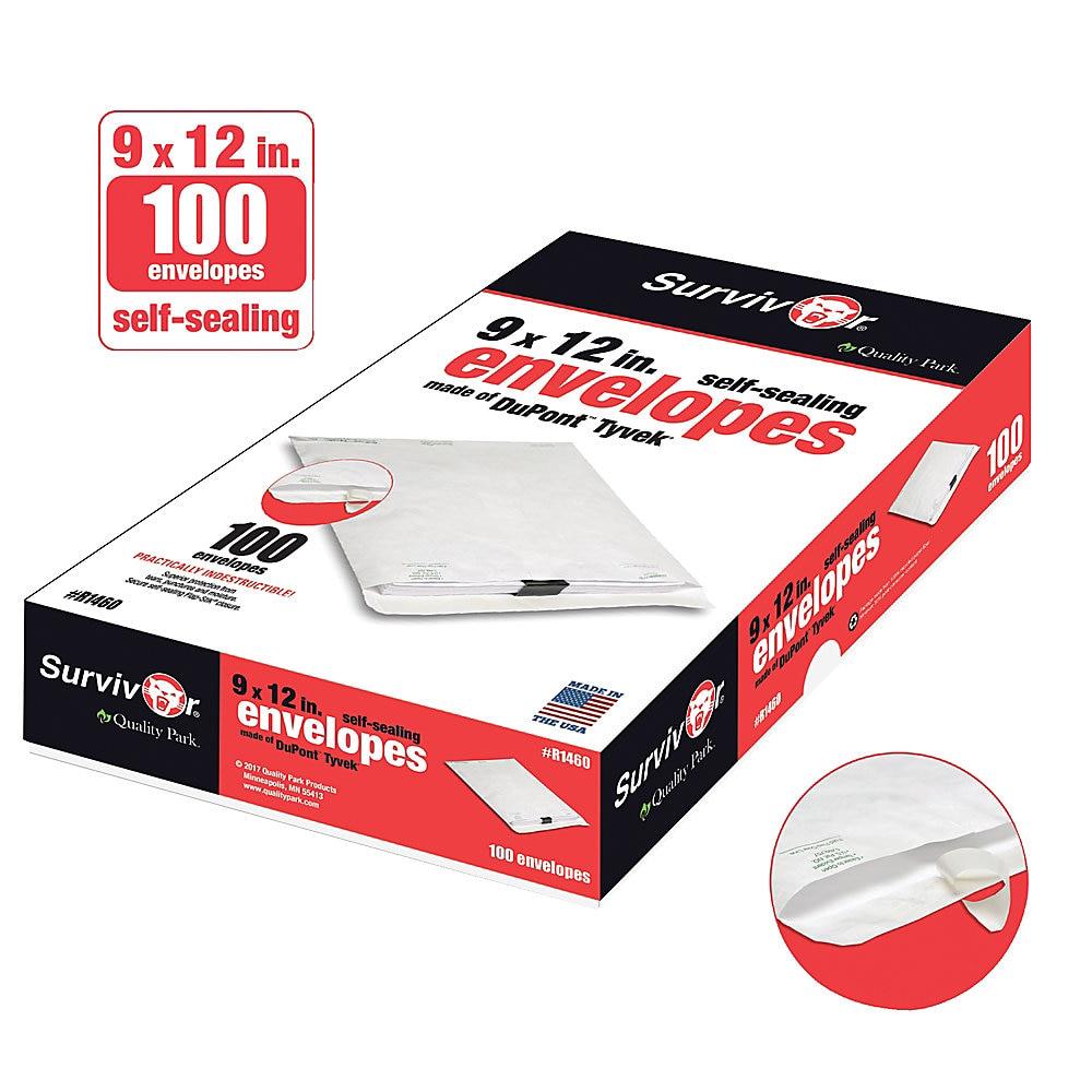 Survivor Tyvek Mailer 9 x 12 White 100/Box R1460