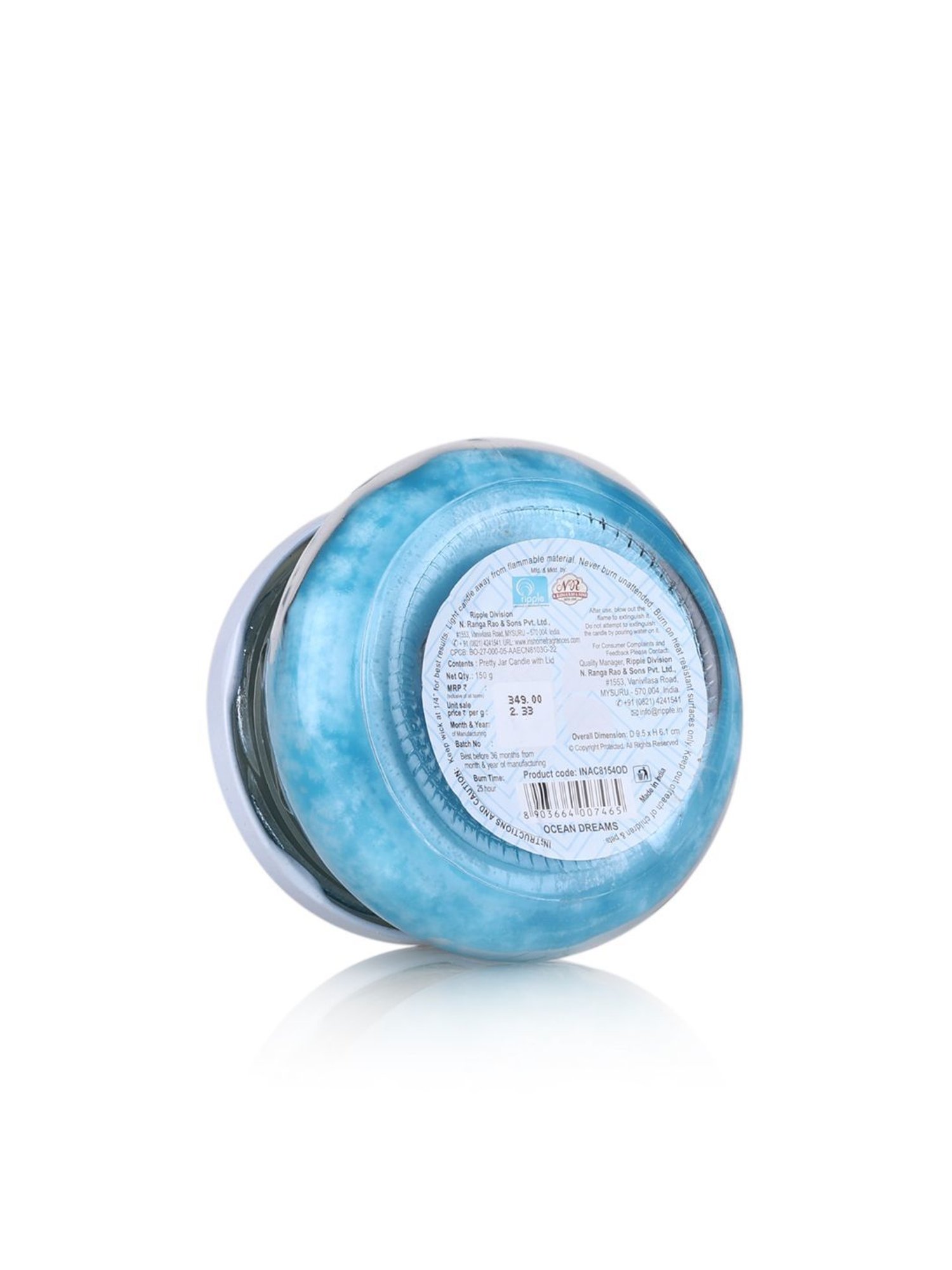 IRIS Blue Ocean Dream Pretty Jar Scented Candles