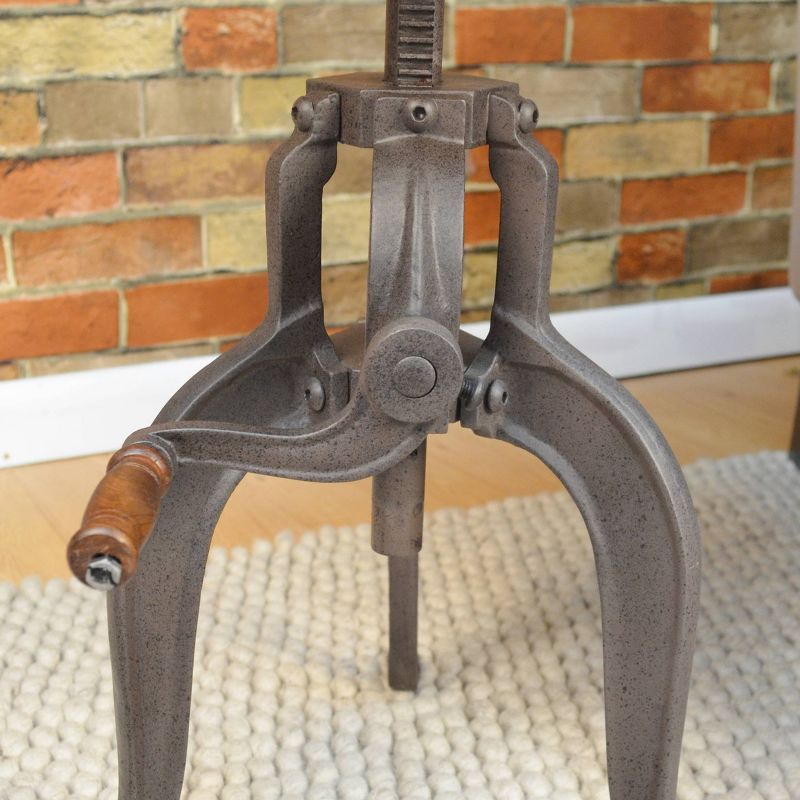 Tanvi Adjustable Crank Accent Table Industrial - Carolina Chair & Table