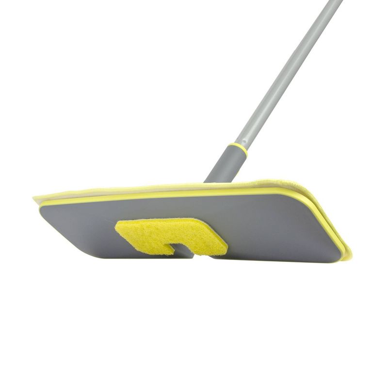 Wayclean Large Microfiber Floor Duster with Scrubber