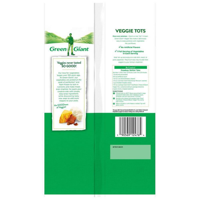 Green Giant Cauliflower Cheese & Bacon Veggie Tots - 14oz