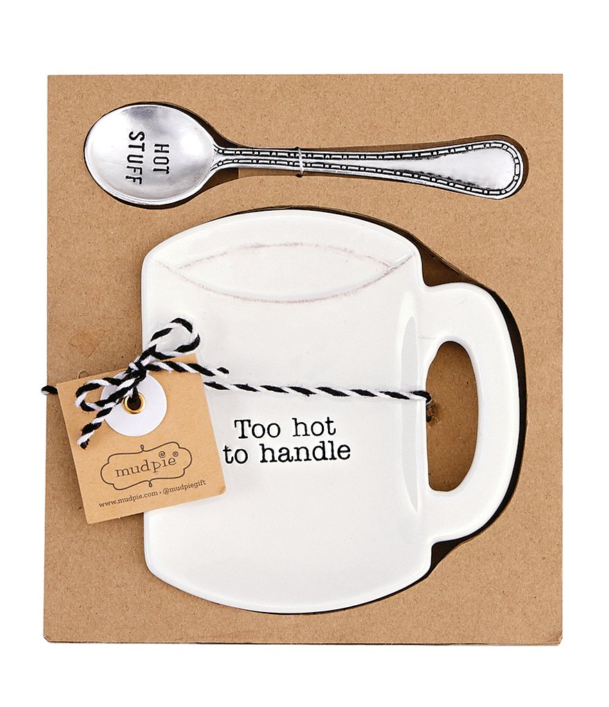 Mud Pie Too Hot Coffee and Tea Spoon Rest