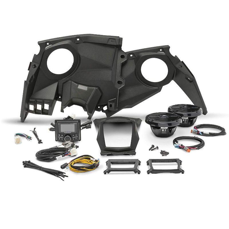 Rockford Fosgate 2 x X317-STAGE2 Stereo with Front Speaker Kit for Maverick X, 2017-19 (2 Pack)