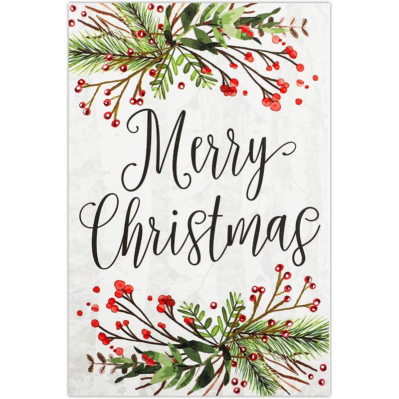 Pipilo Press 96-Pack Merry Christmas Mistletoe Postcards, Blank Holiday Notecards (4 x 6 Inches)