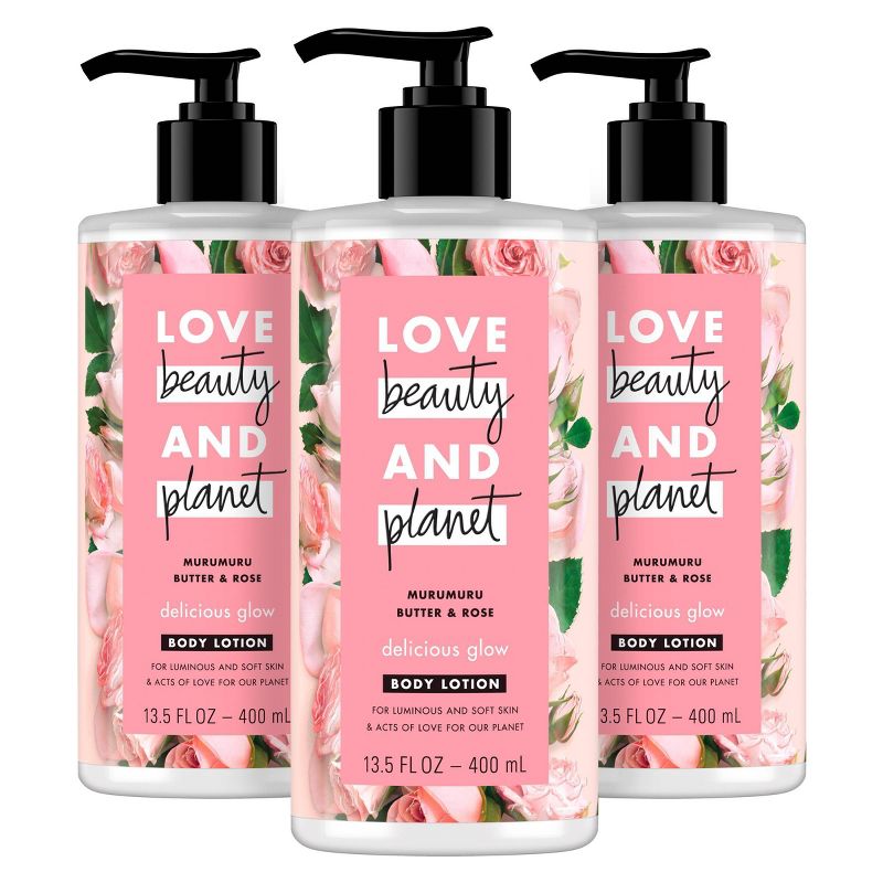 Love Beauty and Planet Murumuru and Rose Oil Lotion - 3ct/13.5 fl oz each