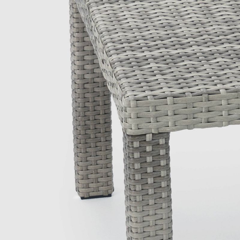 Cannes 5-Piece Wicker Patio Chat Furniture Set - Blue