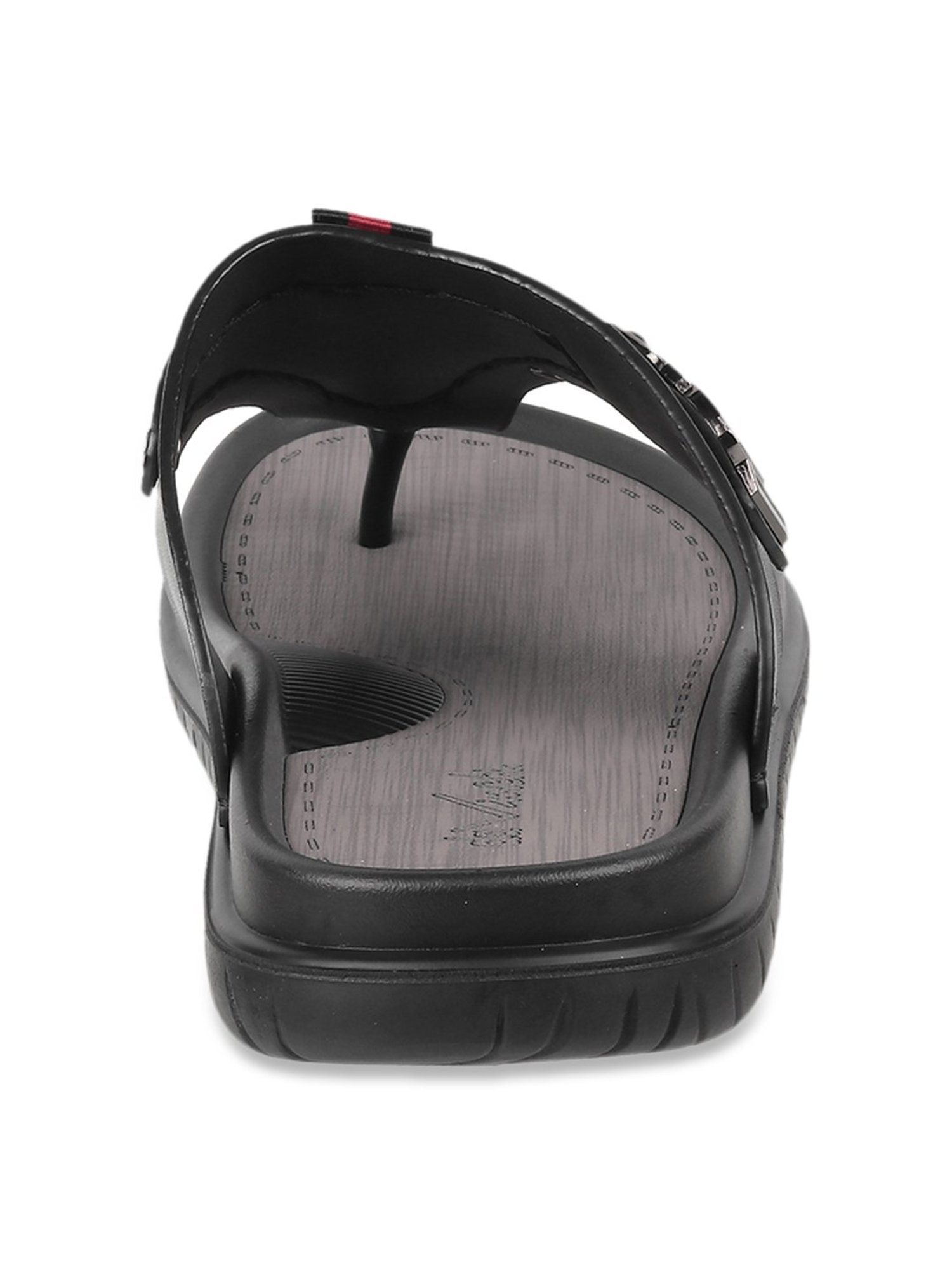 Da Vinchi by Metro Men's Black Thong Sandals