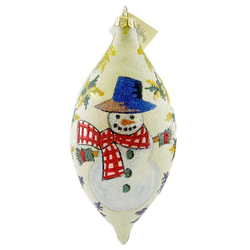 Larry Fraga Winter Nights Ornament Christmas Snowman  -  Tree Ornaments