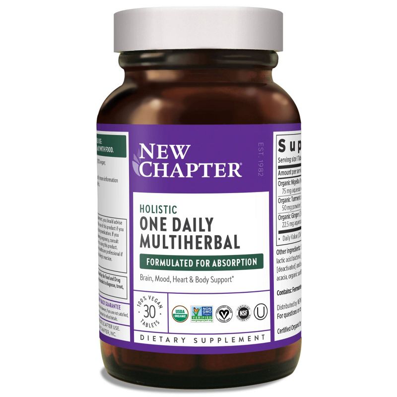 New Chapter Holistic One Daily Multiherbal Tablet - 30ct