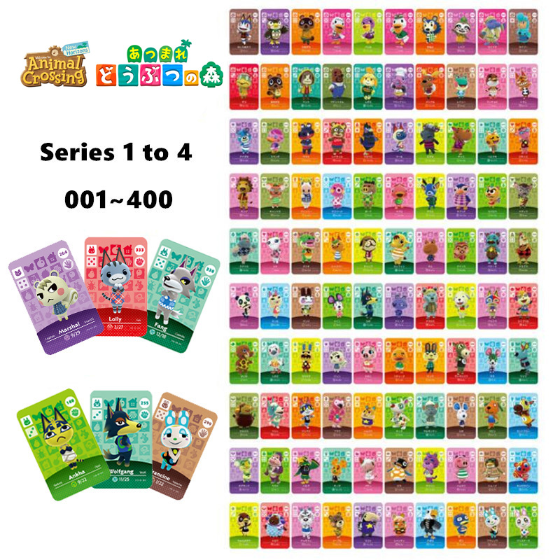 Series 1-4 Full Set Animal Crossing Game Villager Amiibo Card for Nintendo Switch