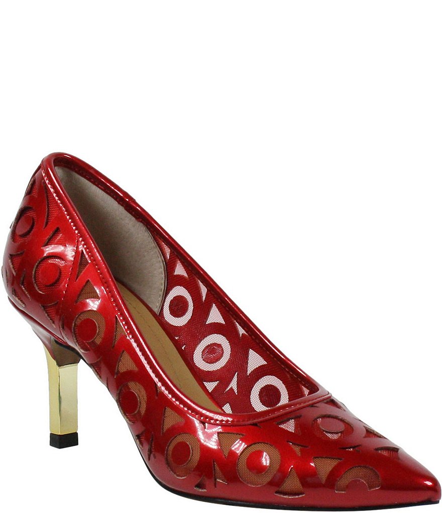J. Renee Jameena Patent Laser Cut Pumps