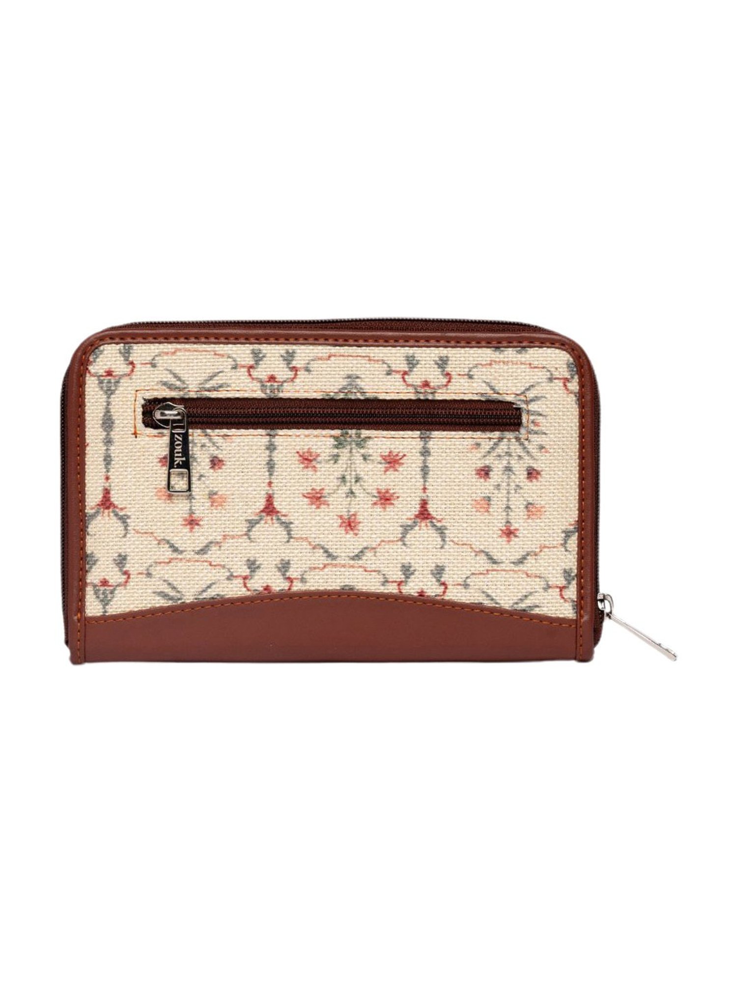 ZOUK Taj Nakashi Multicolor Printed Zip Around Wallet for Women