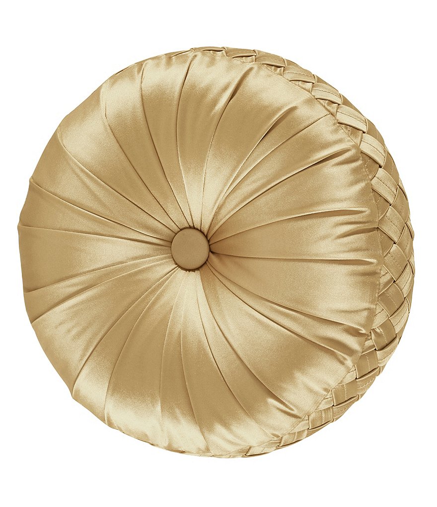 J. Queen New York Satinique Tufted Round Pillow