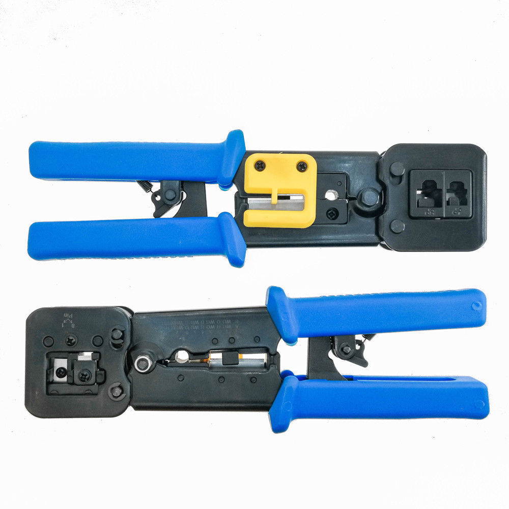 RJ45 Cat5e Cat6 Connector Crimping Tool End Pass Through Crimp Cutter (6082R)