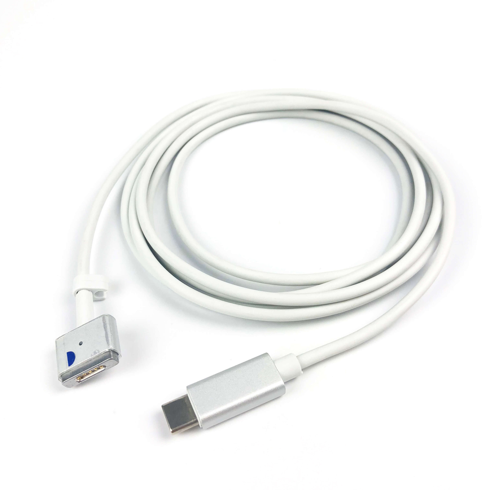 USB C Type C to Magsafe 2 T-Tip Adapter PD Cable for Apple Macbook Pro 13inch 15inch 17inch Retina MacBook Air 11inch 13inch Pro A1436 A1466 A1465 MD223 A1435 A1502 A1398 A1424