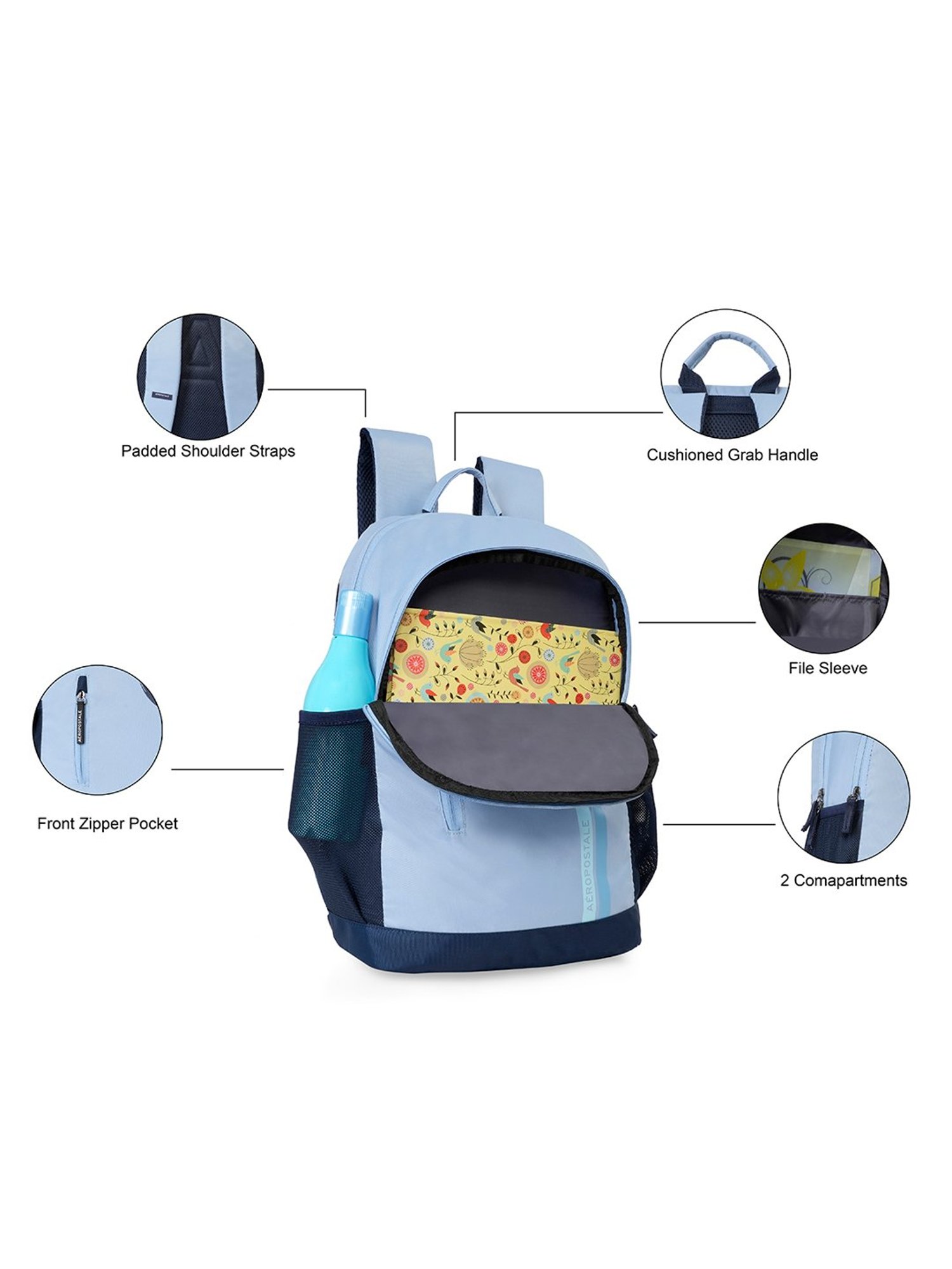 Aeropostale Xenia Blue Backpacks Backpack