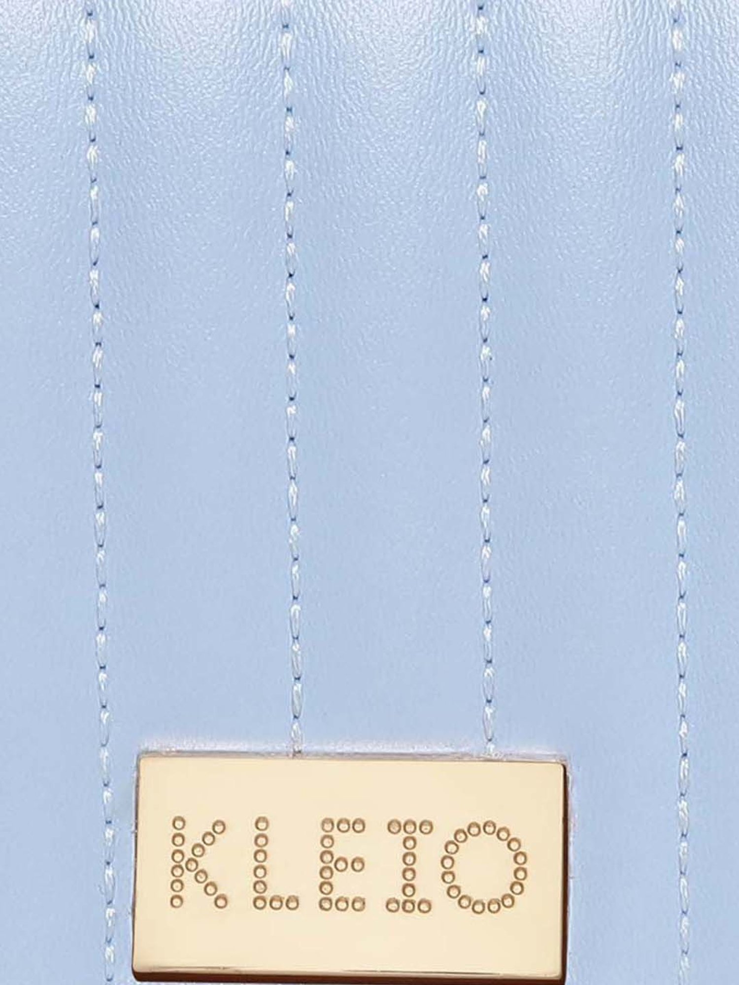 KLEIO Blue Quilted Medium Sling Handbag