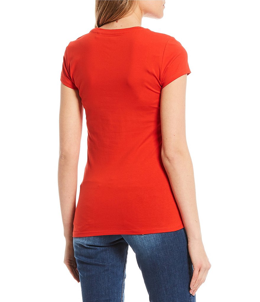 Guess Short-Sleeve Brush Logo Graphic Tee